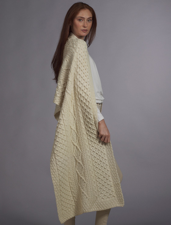 Aran Cashmere Casey Clan Aran Wrap