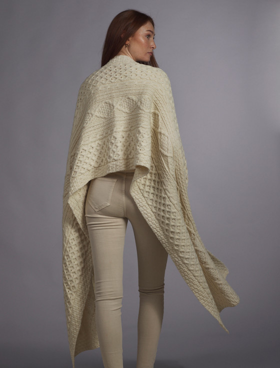 Aran Cashmere Casey Clan Aran Wrap