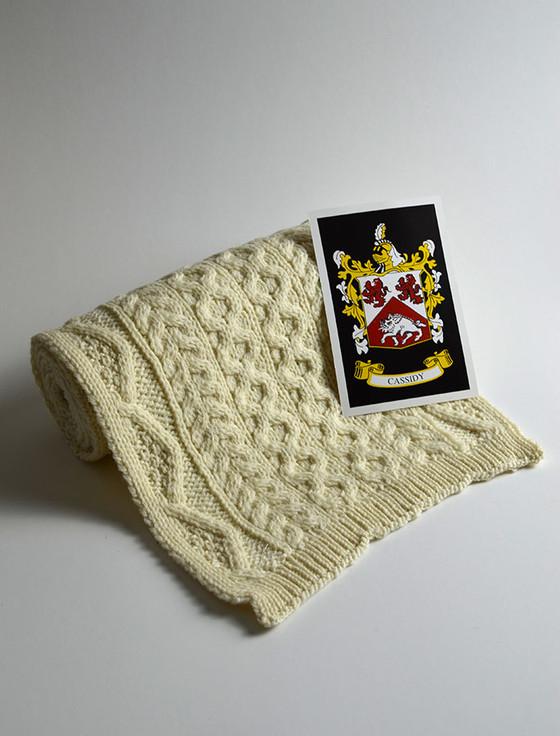 aran cashmere Cassidy Clan Scarf