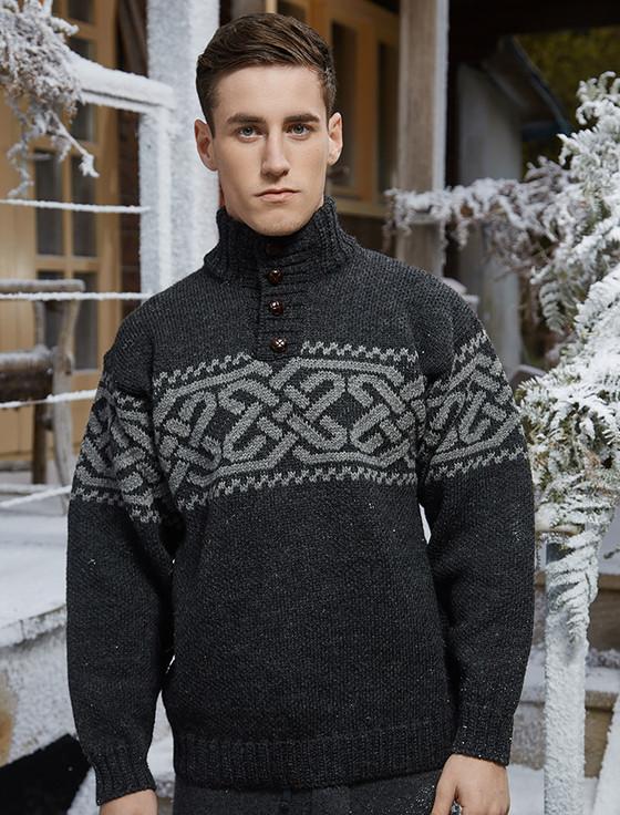 Aran Cashmere ‎Celtic Tr‎oyer Sweater