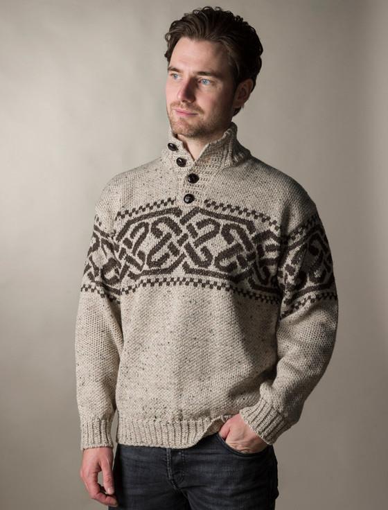 Aran Cashmere ‎Celtic Tr‎oyer Sweater