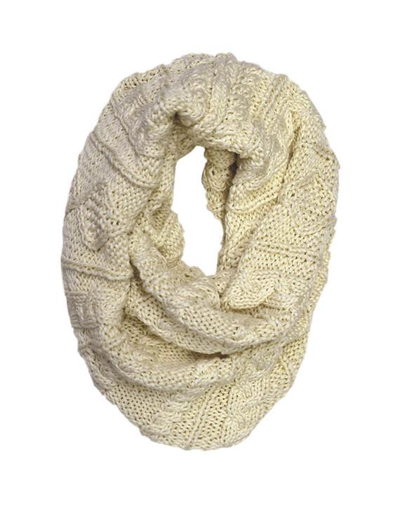 aran cashmere Chunky Aran Knit Snood