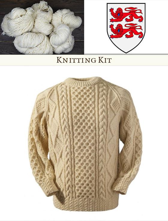 aran cashmere Clancy Knitting Kit