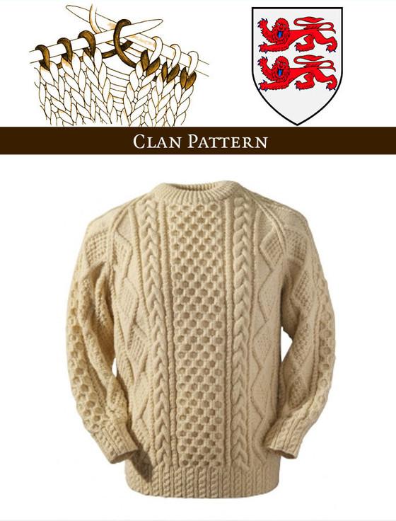 aran cashmere Clancy Knitting Pattern