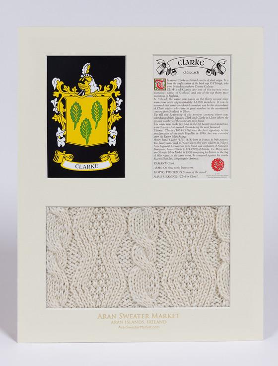 Aran Cashmere Clarke Clan Aran & History Display