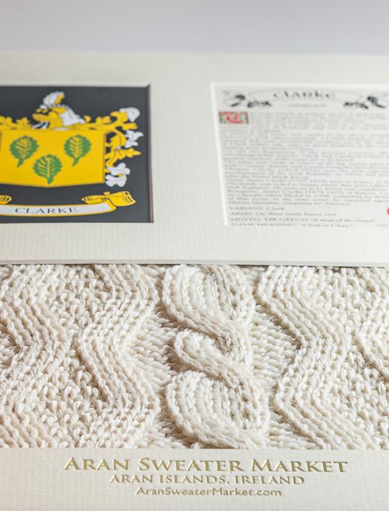 Aran Cashmere Clarke Clan Aran & History Display