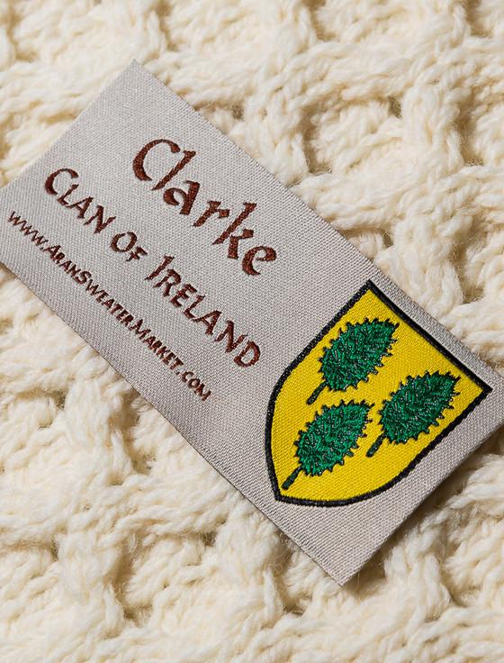 Aran Cashmere Clarke Clan Aran Throw