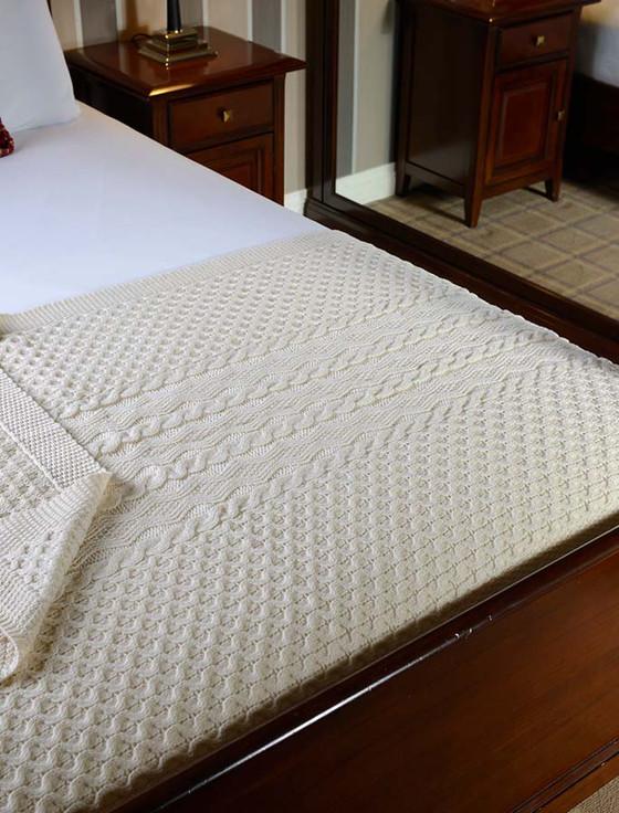 aran cashmere Clarke Clan Aran Throw