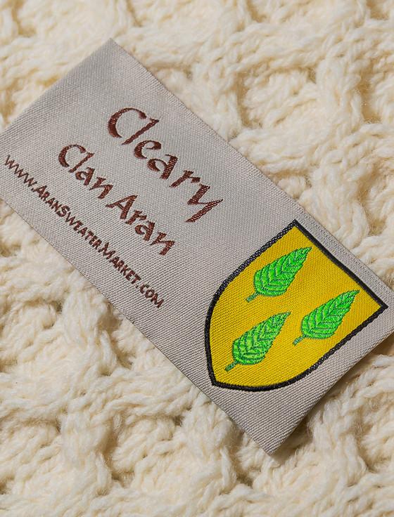 Aran Cashmere Cleary Clan Aran Poncho