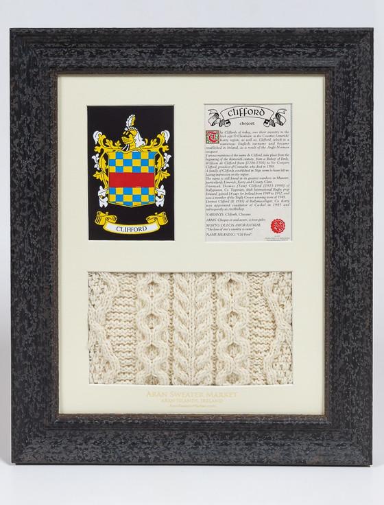 aran cashmere Clifford Clan Aran & History Display