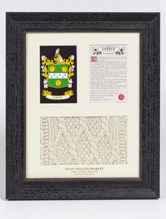 aran cashmere Coffey Clan Aran & History Display