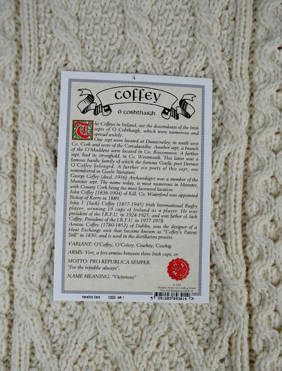 Aran Cashmere Coffey Clan Scarf