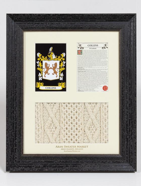 aran cashmere Collins Clan Aran & History Display