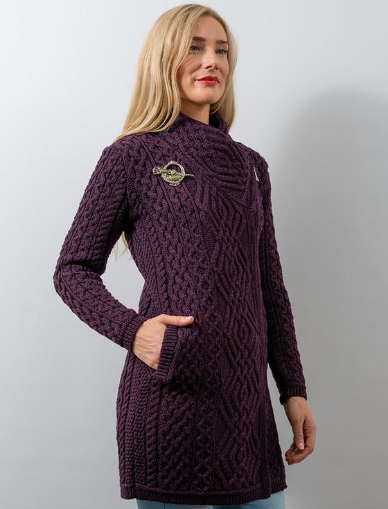 Aran Cashmere Connemara Marble Celtic Tara Brooch