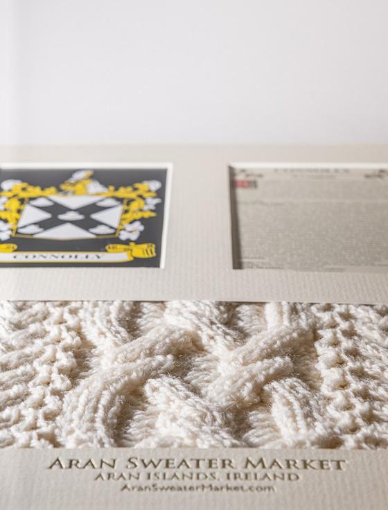 Aran Cashmere Connolly Clan Aran & History Display