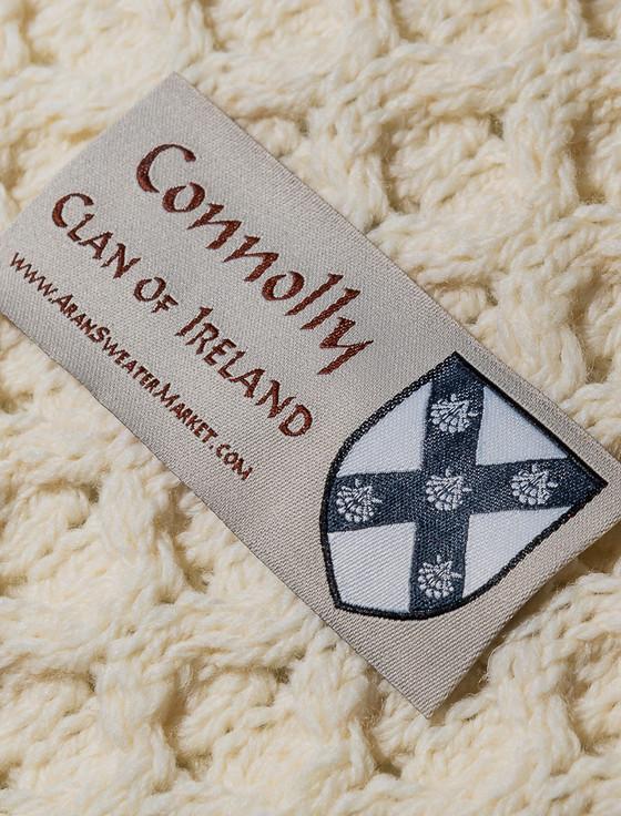aran cashmere Connolly Clan Aran Wrap