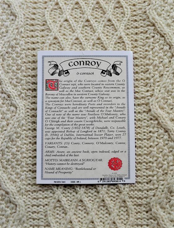 Aran Cashmere Conroy Clan Aran Throw