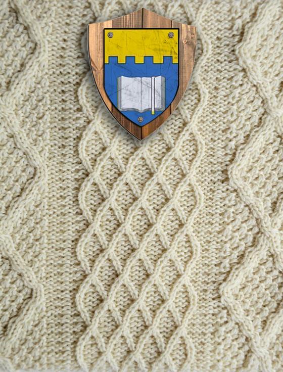 aran cashmere Conroy Clan Aran Throw