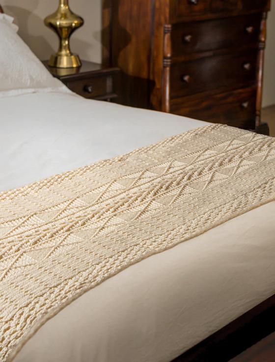 aran cashmere Conway Clan Aran Bed Runner