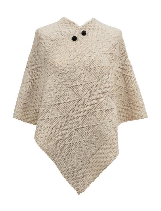 aran cashmere Conway Clan Aran Poncho
