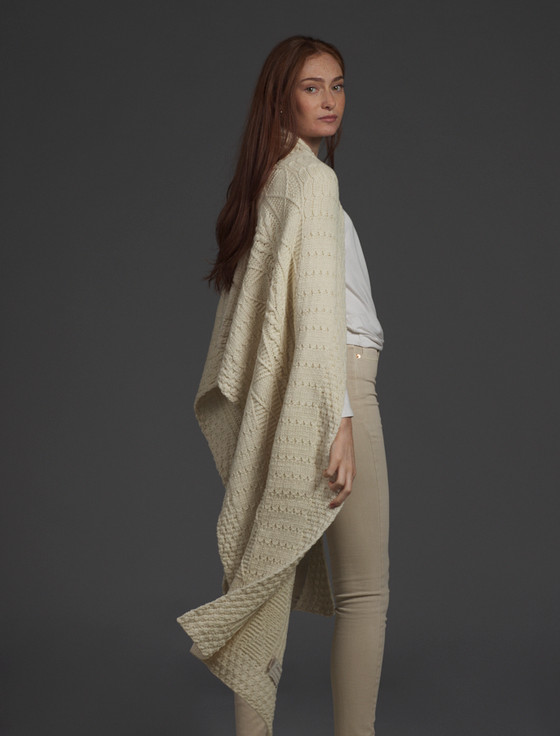 Aran Cashmere Conway Clan Aran Wrap