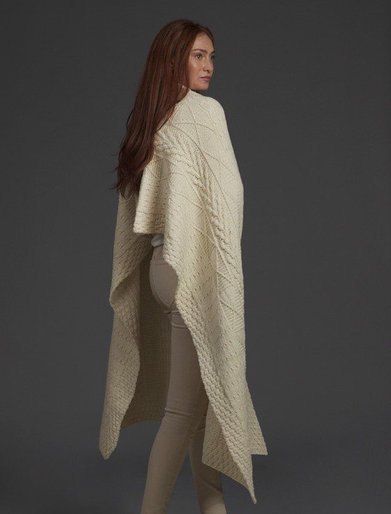 Aran Cashmere Conway Clan Aran Wrap