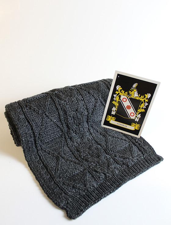 Aran Cashmere Conway Clan Scarf