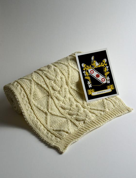 aran cashmere Conway Clan Scarf