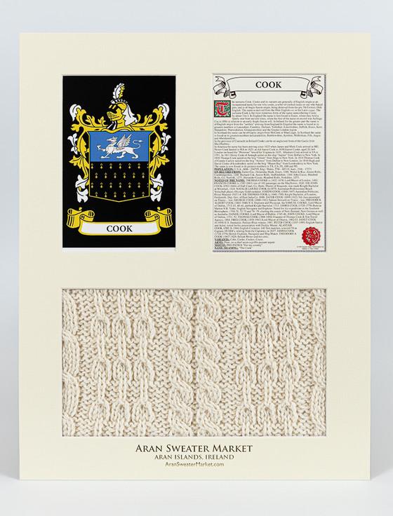 Aran Cashmere Cook Clan Aran & History Display