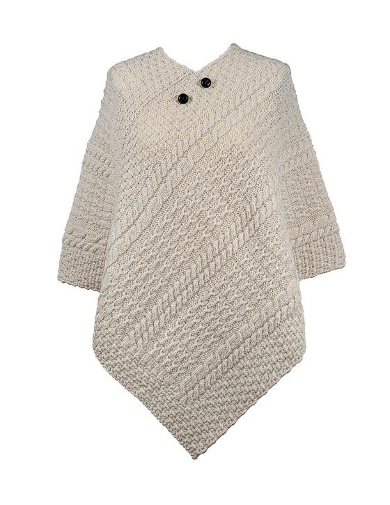 aran cashmere Cook Clan Aran Poncho