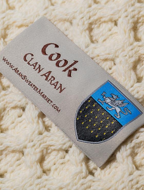 Aran Cashmere Cook Clan Aran Throw