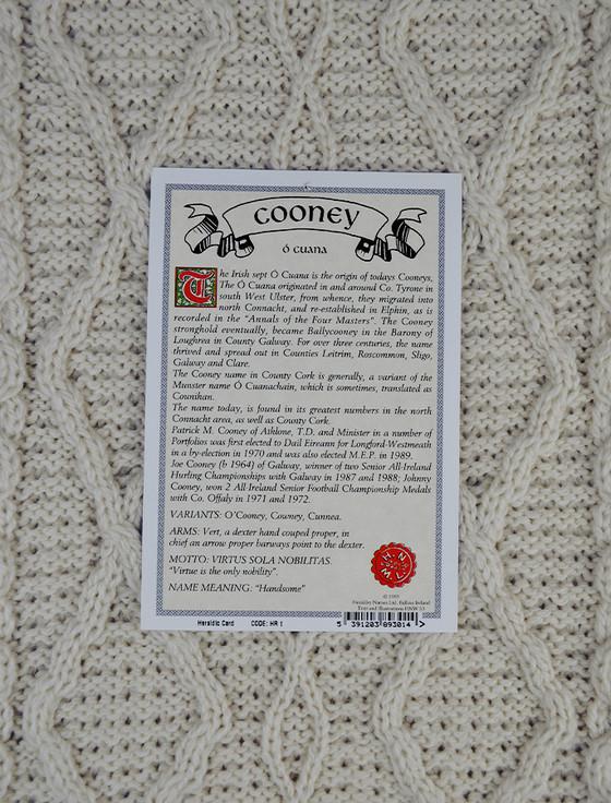 Aran Cashmere Cooney Clan Scarf