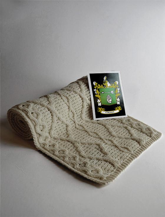 aran cashmere Cooney Clan Scarf
