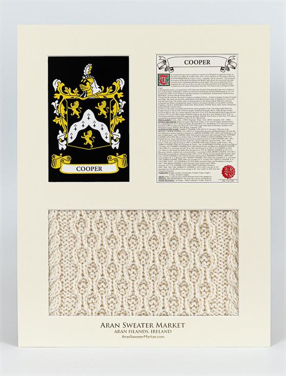 Aran Cashmere Cooper Clan Aran & History Display