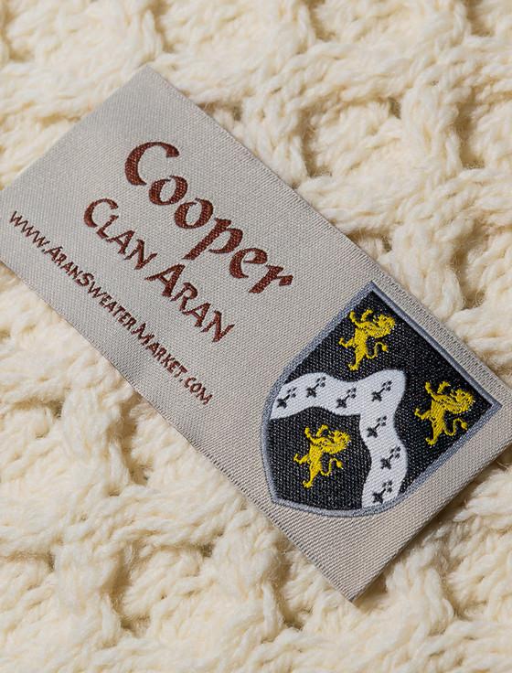 Aran Cashmere Cooper Clan Aran Poncho