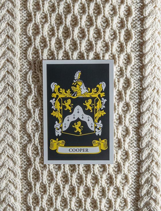 Aran Cashmere Cooper Clan Aran Throw