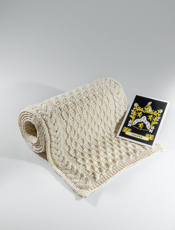 aran cashmere Cooper Clan Scarf