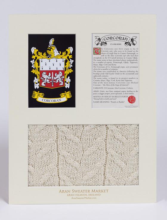 Aran Cashmere Corcoran Clan Aran & History Display