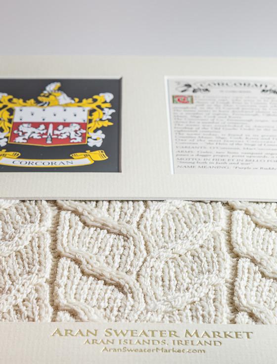 Aran Cashmere Corcoran Clan Aran & History Display