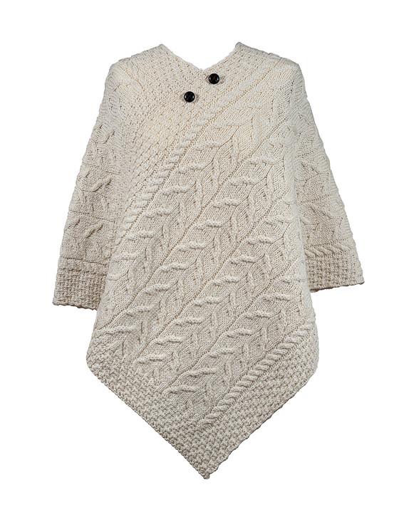 aran cashmere Corcoran Clan Aran Poncho