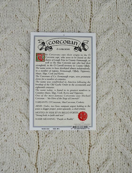 Aran Cashmere Corcoran Clan Aran Throw