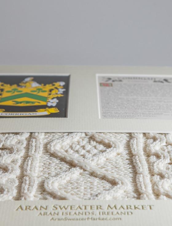 Aran Cashmere Corrigan Clan Aran & History Display