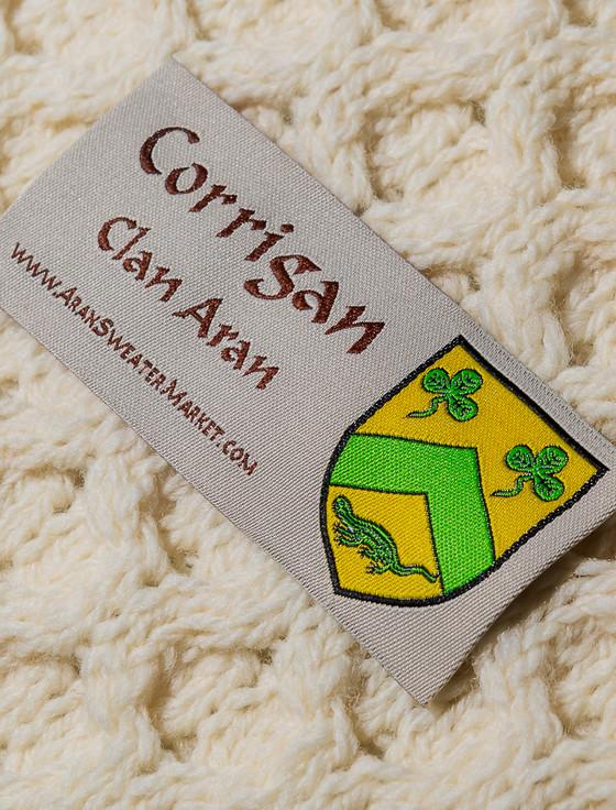 Aran Cashmere Corrigan Clan Aran Throw