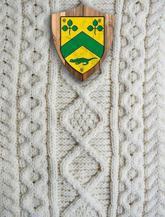 aran cashmere Corrigan Clan Aran Throw
