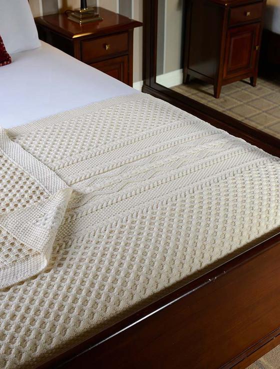 aran cashmere Costello Clan Aran Throw