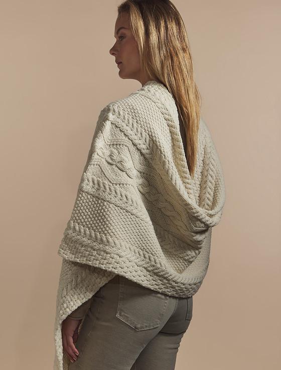 Aran Cashmere Costello Clan Aran Wrap