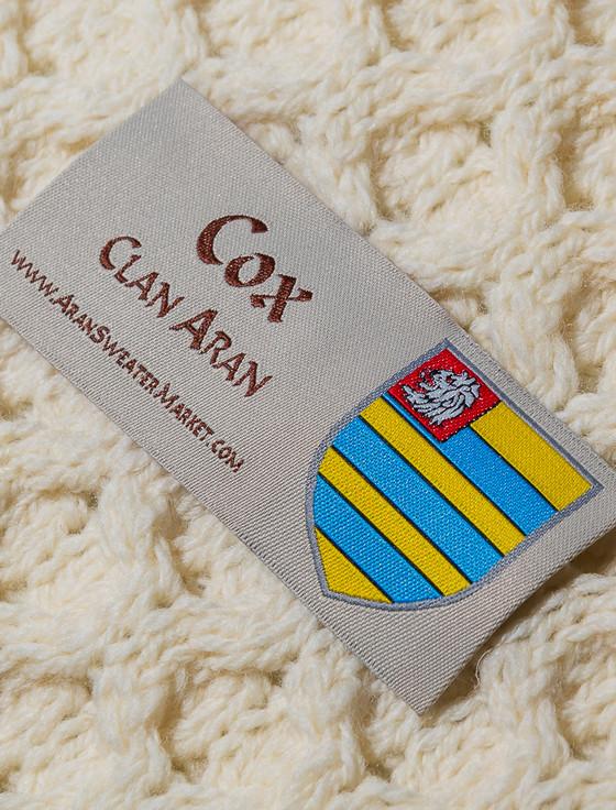 Aran Cashmere Cox Clan Aran Throw