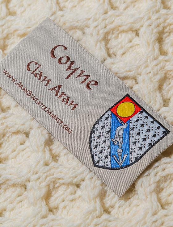 Aran Cashmere Coyne Clan Scarf
