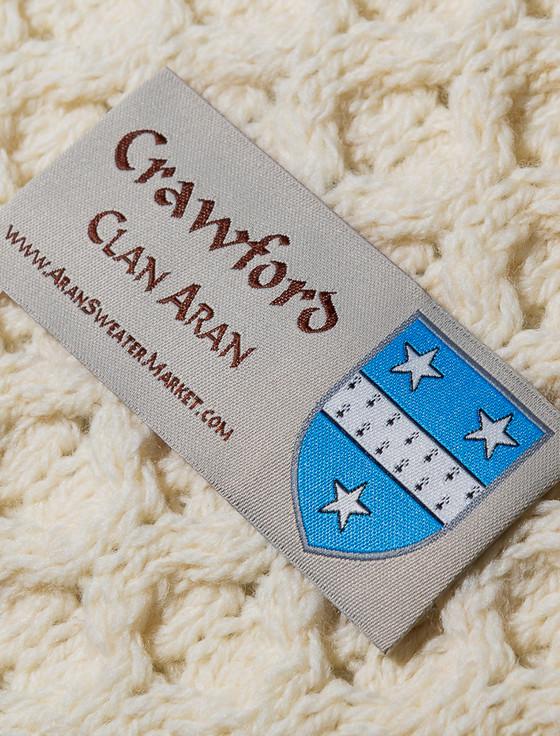 Aran Cashmere Crawford Clan Aran Throw