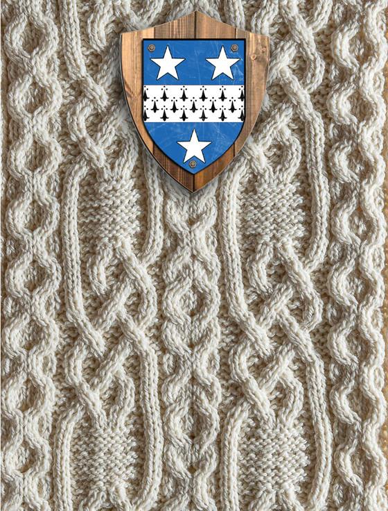 aran cashmere Crawford Clan Aran Throw